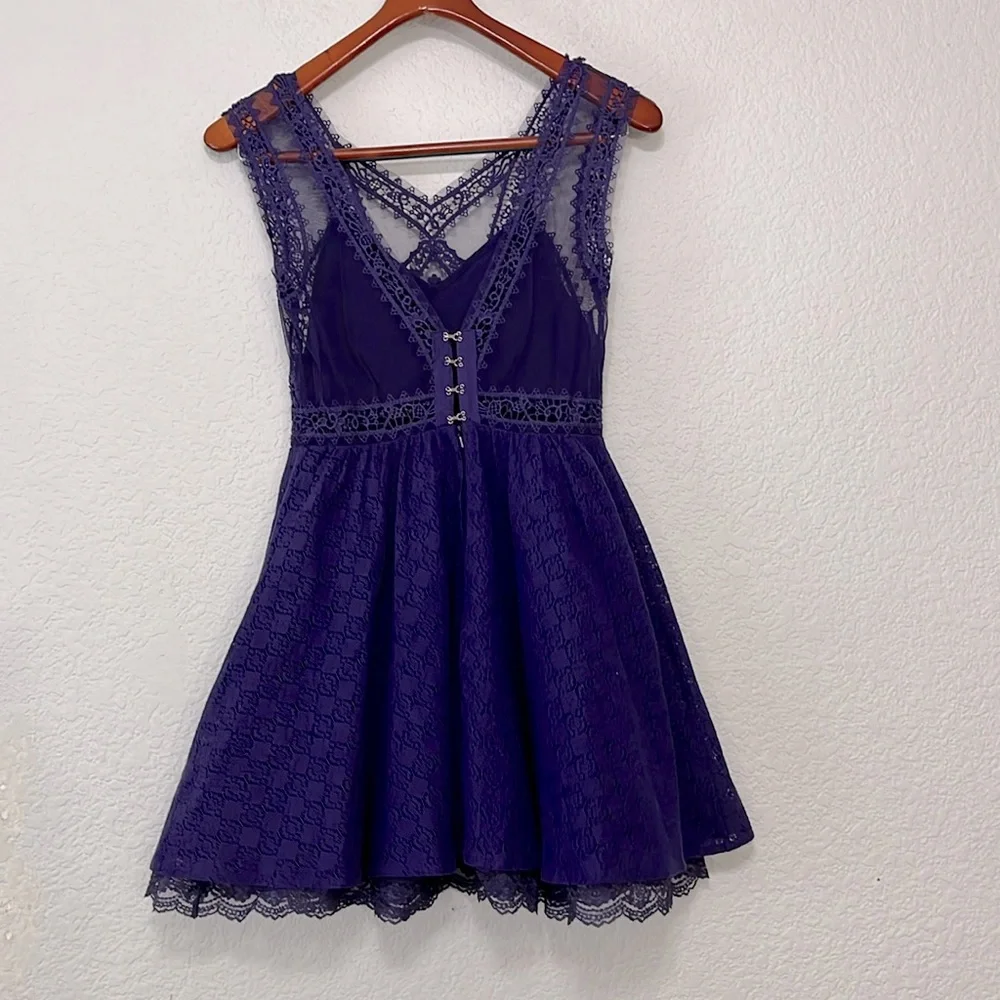 Free People Lace Mini Dress